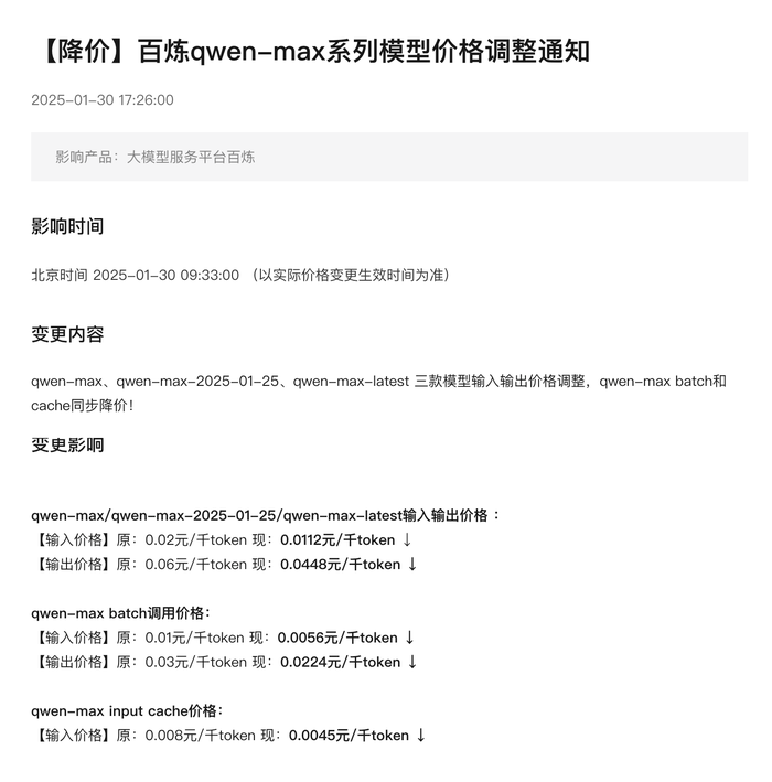 阿里云Qwen-Max系列模型降价：对大模型产业及区块链的潜在影响
